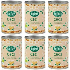 6 x Ciecierzyca w Puszce Bio 400 g (240 g) - La Bio Idea
