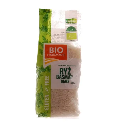 Ryż Basmati Biały Bio Bezglutenowy 500 g Pro Bio