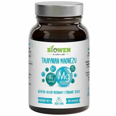 Taurynian Magnezu+ Witamina B6 100 Kapsułek - Biowen