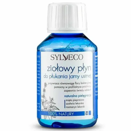 Ziołowy Płyn do Płukania Jamy Ustnej Mini 100 ml - Sylveco