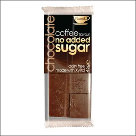 Czekolada o Smaku Kawowym 0% cukru 45 G z Ksylitolem - PLAMIL