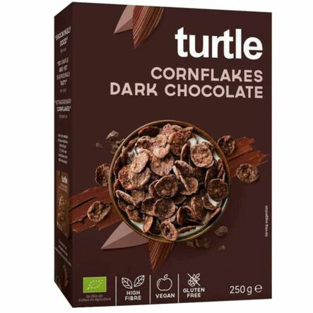 Płatki Kukurydziane w Polewie Czekoladowej Bezglutenowe Bio 250 g - Turtle