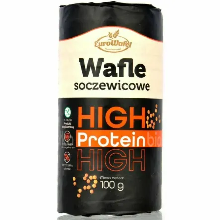 Wafle z Soczewicy Ekspandowane Bezglutenowe 100 g - Eurowafel