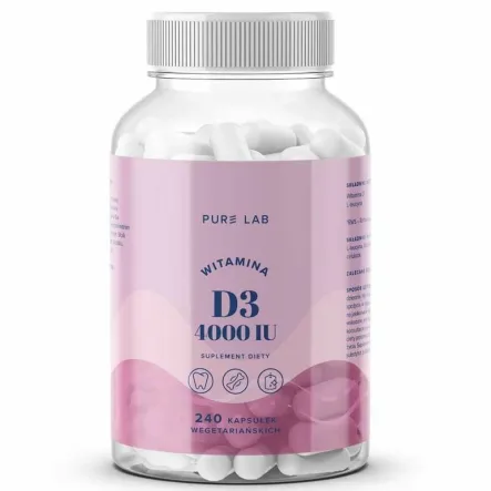 Witamina D3 4000 IU 240 Kapsułek - Pure Lab