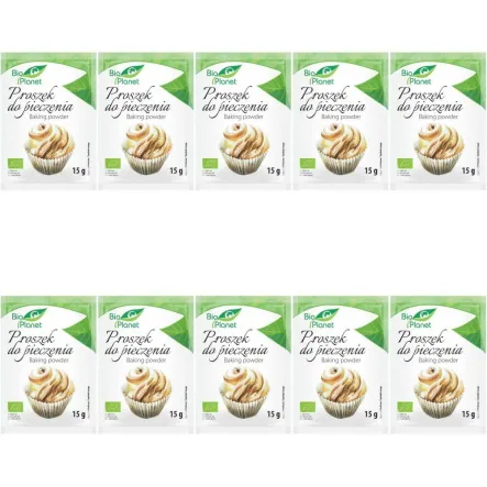 Zestaw 10 x Proszek do Pieczenia Bio 15 g - Bio Planet