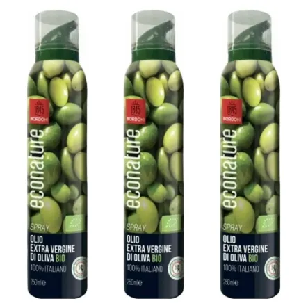 3 x Oliwa z Oliwek Extra Virgin Spray Bio 250 ml - Bordoni