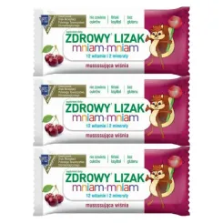 3 x Zdrowy Lizak Mniam-Mniam Musująca WIŚNIA Kulka 6 g - Starpharma