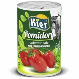 Pomidory Obierane Całe 400 g - Kier