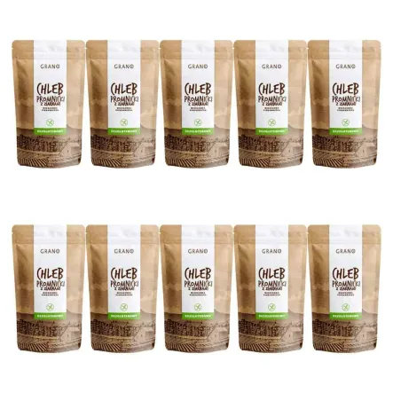 10 x Chleb Promnicki z Ziarnami Mieszanka Piekarnicza Bezglutenowa 500 g - Grano