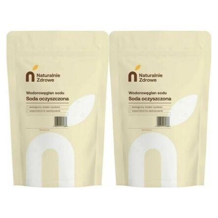 2 x Soda Oczyszczona Wodorowęglan Sodu 1 kg - Naturalnie Zdrowe