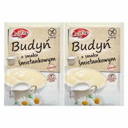 2 x Budyń o Smaku Śmietankowym Bez Dodatku Cukru Bezglutenowy 40 g - Celiko