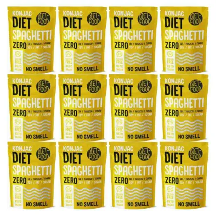 12 x Makaron Konjac Spaghetti 200 g - Diet-Food