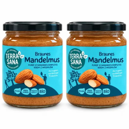 2 x Krem z Prażonych Migdałów Bio 250 g - Terrasana