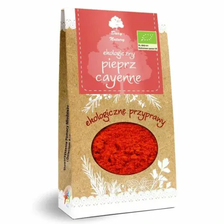 Pieprz Cayenne Eko 60 g - Dary Natury