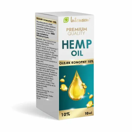 Olejek Konopny 10% CBD 10 ml - Intenson