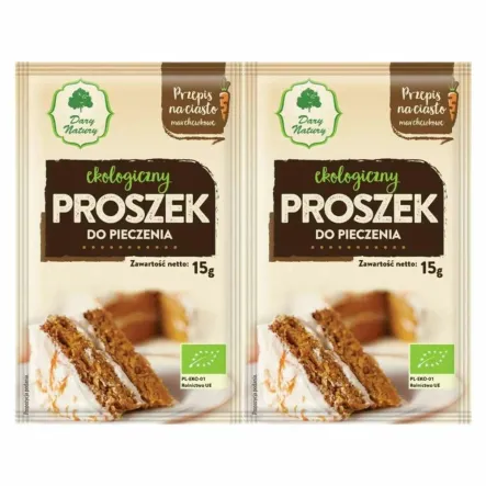 2 x Proszek do Pieczenia Bio 15 g - Dary Natury