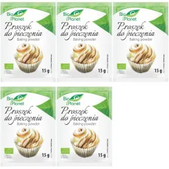 Zestaw 5 x Proszek do Pieczenia Bio 15 g - Bio Planet