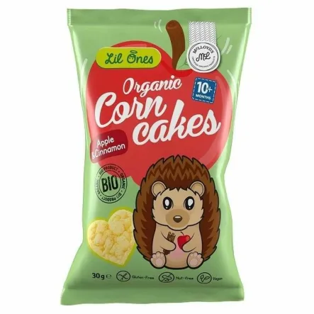 Chrupki Kukurydziane Jabłko - Cynamon od 10 Miesiąca Bezglutenowe Bio 30 g - McLLOYD's (data: 31.03.2025)