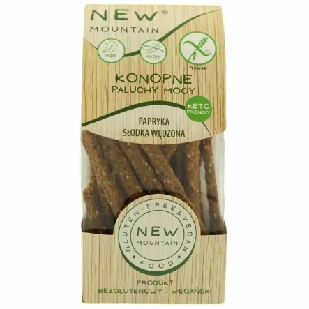 Paluchy Mocy Konopne ze Słodką Papryką Wędzoną Bezglutenowe 200 g - New Mountain