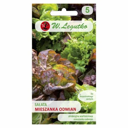 Sałata - Mieszanka Odmian Nasiona 1,5 g - Legutko 