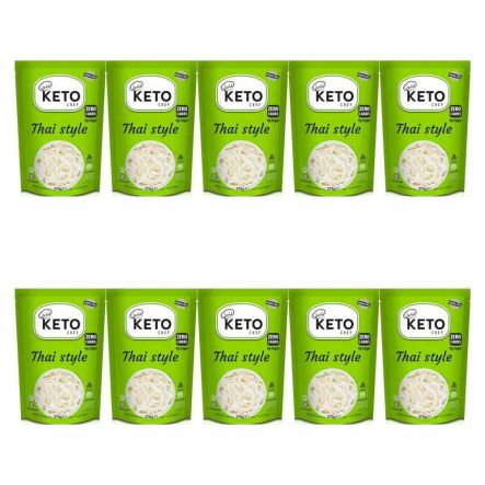 10 x Makaron Konjac Thai Style Bio 270 g (200 g) - Keto Chef