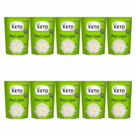 10 x Makaron Konjac Thai Style Bio 270 g (200 g) - Keto Chef