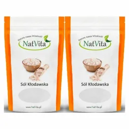 2 x Sól Kłodawska Kamienna Różowa Miałka 3 kg - Natvita