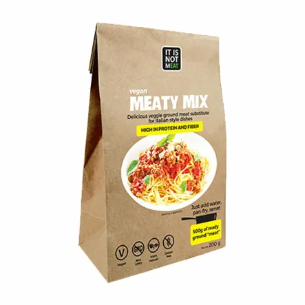 Vegan Meaty Mix Roślinny Zamiennik Mięsa 200 g Newfood - WYPRZEDAŻ