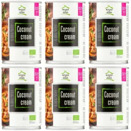 6 x Krem Kokosowy Premium BIO 20-22% UHT 400 ml - House of Asia