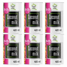 6 x Krem Kokosowy Premium BIO 20-22% UHT 400 ml - House of Asia