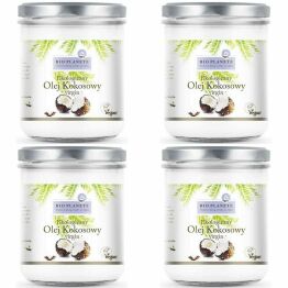 4 x Olej Kokosowy Nierafinowany Virgin Bio 400 ml - Bio Planete