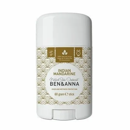 Dezodorant w Sztyfcie na Bazie Sody Indian Mandarin 60 g -  Ben&Anna