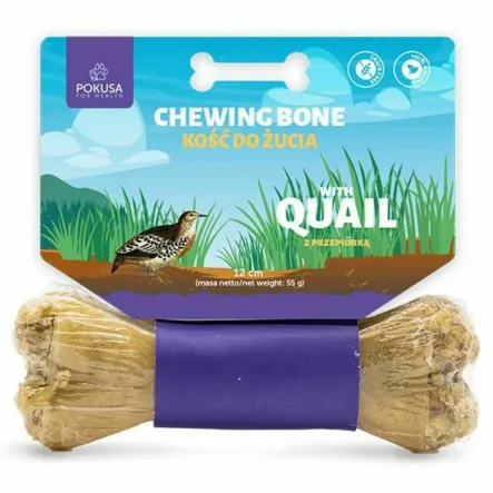 Kość do Żucia Przepiórka 55 g (12 cm) - Pokusa