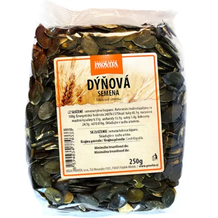Pestki Dyni Ciemnozielone Czeskie 250 g - PROVITA Przecena Krótka Data Minimalnej Trwałości
