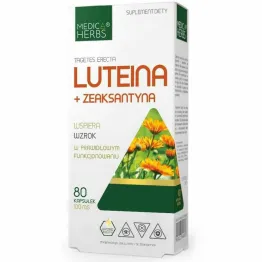 Luteina + Zeaksantyna 80 Kapsułek - Medica Herbs