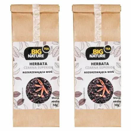 2 x Herbata Czarna Superior Rozgrzewająca Woń 50 g - Big Nature