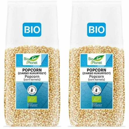 2 x Popcorn Ziarno Kukurydzy Bezglutenowe Bio 1 kg - Bio Planet