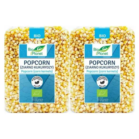 2 x Popcorn Ziarno Kukurydzy Bio 1 kg Bio Planet