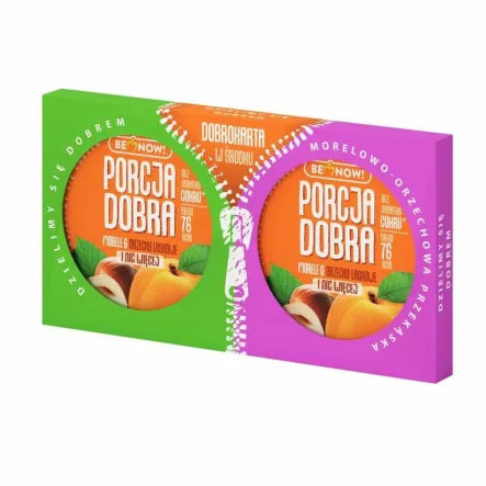 Dwupak Przekąska Morelowo-Orzechowa 50 g Porcja Dobra - Przecena Krótka Data Minimalnej Trwałości