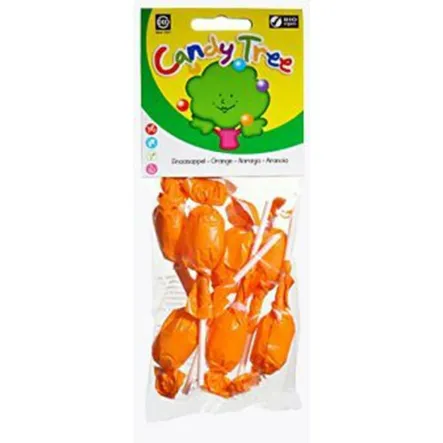 Lizaki Okrągłe Pomarańczowe Bio (7x10g) - Candy Tree