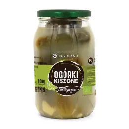 Ogórki Kiszone Małosolne Bio 820 G - Runoland