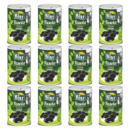 12 x Fasola Czarna 400 g (240 g) - Kier
