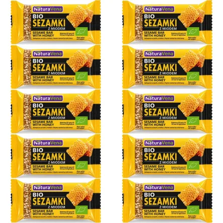 10 x Sezamki z Miodem BIO 27 g - NaturAvena