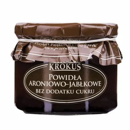 Powidła Aroniowo - Jabłkowe Bez Dodatku Cukru 310 g - Krokus