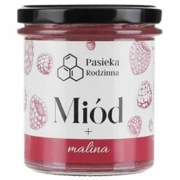 Miód z Maliną 410 g - Pasieka Rodzinna