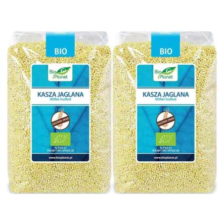 Zestaw 2 x Kasza Jaglana Bezglutenowa Bio 1 kg - Bio Planet