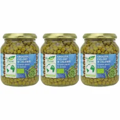 3 x Groszek Zielony w Zalewie Bio 350 g (230 g) - Bio Planet