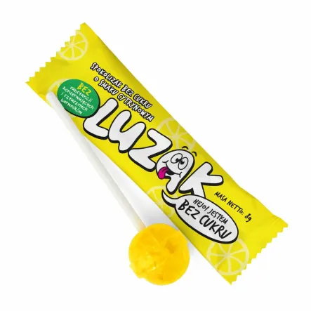 Lizak Bez Dodatku Cukru O Smaku Cytrynowym 8 g - Luzak (data: 13.10.2025)