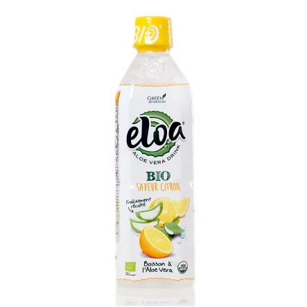 Napój Aloesowy z Cząstkami Aloesu o Smaku Cytrynowym Bio 500 ml Eloa 