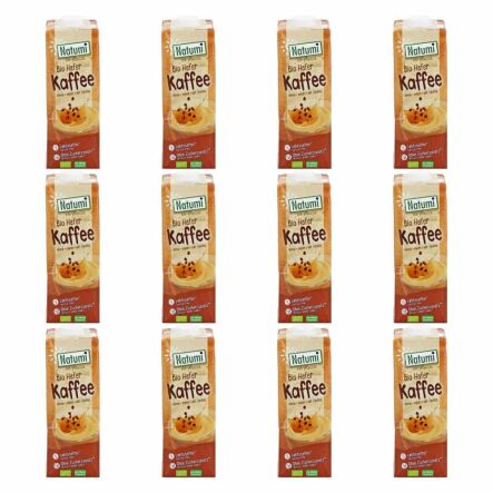 12 x  Napój Owsiany o Smaku Kawy Bez Dodatku Cukru Bio 1 l - Natumi 